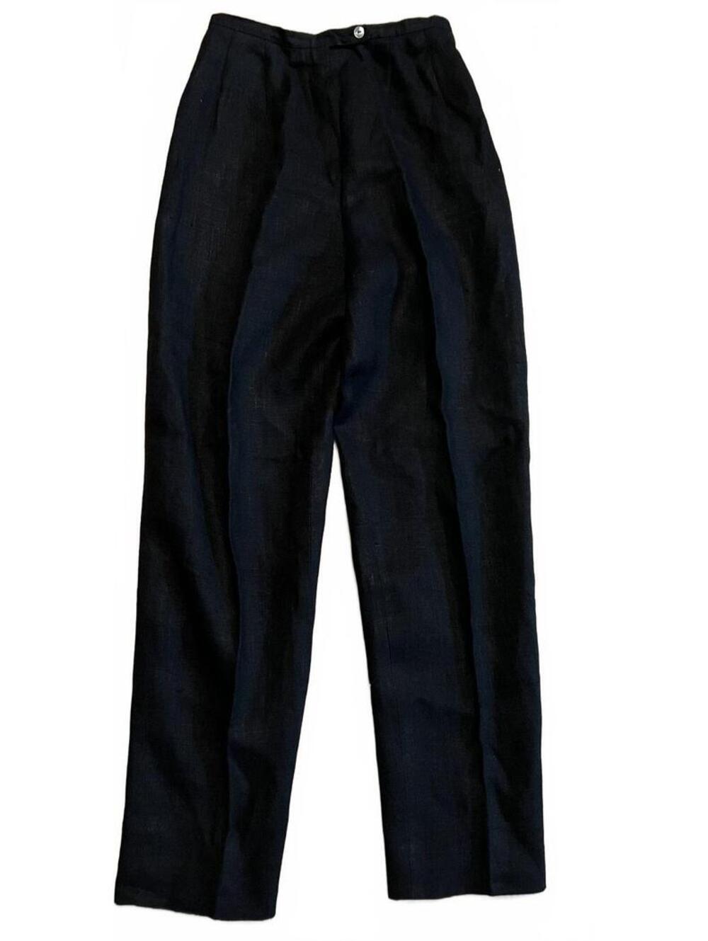harvé benard 100% Linen Black Dress Pants Size 4